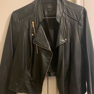 Faux Leather Women Jacket